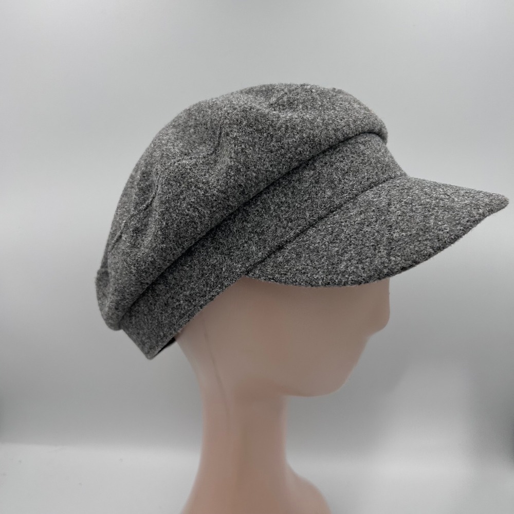 Grey Newsboy Cap Baker Boy Cabbie Hat Adjustable Heathered Grey One Size